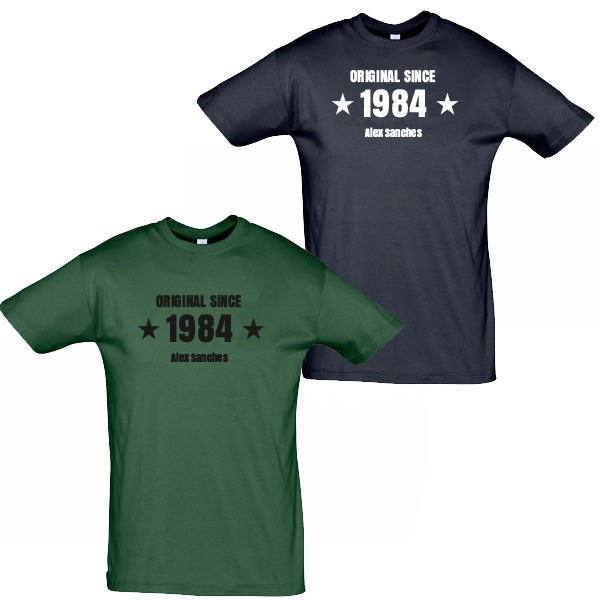 Camiseta de hombre personalizable “Original Since”