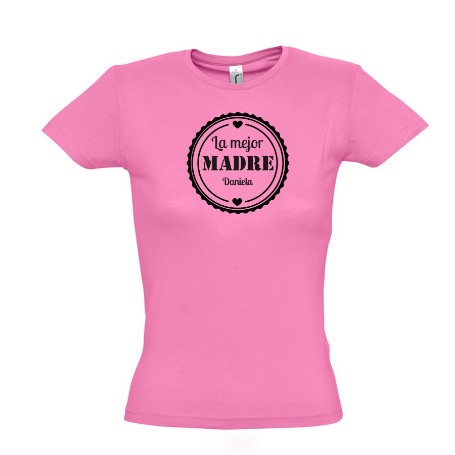 Camiseta para mujer personalizable “Mejor mamá”