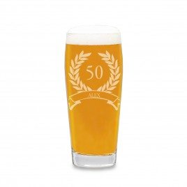 Vaso de cerveza 0.5l Helles- vidrio - Diseño de banners brillantes