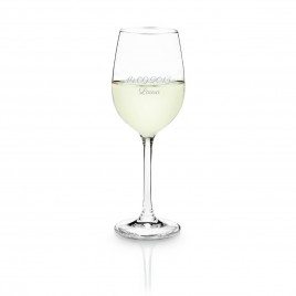 Personalizable vaso de vino blanco por Leonardo - Felicitaciones
