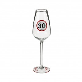 Copa de champán - "Happy Birthday 30"