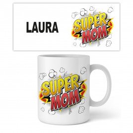 Taza Personalizable "Super Mom"