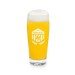 Vidrio de cerveza por Bright - Fútbol vidrio con el grabado