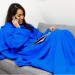 Hugz - la manta con mangas - Azul - con la personalización