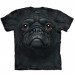 Big Face - Tier T-Shirts - Schwarzer Mops